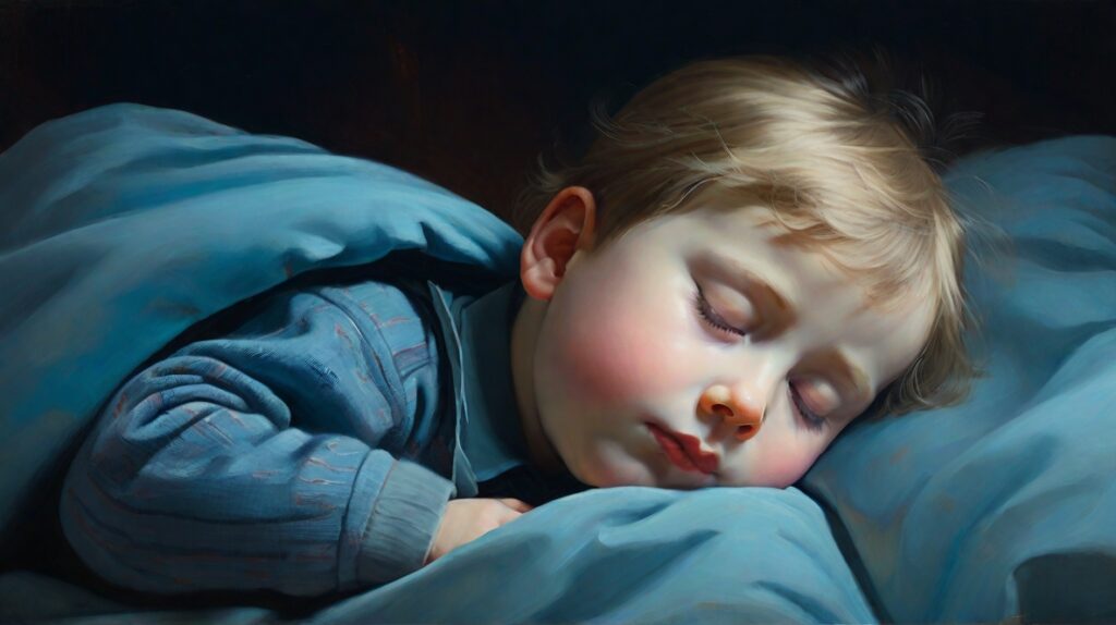 Ребенок издает звуки во время сна